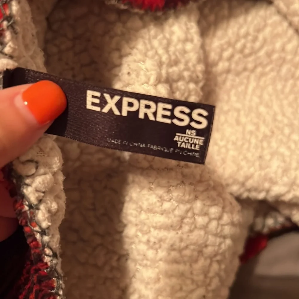 Express Buffalo Plaid Sherpa Cozy Winter Blanket Throw